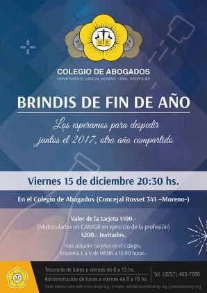 BRINDIS DE FIN DE AÑO